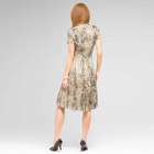 Tie Front Animal Print Dress, , small