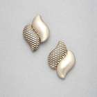 Gold Button Earring, , small