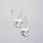 Hammered Silver Earrings, , small