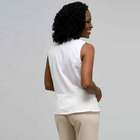 Sleeveless Pleated Shirt, , small