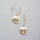 Hammered Gold Earrings, , small